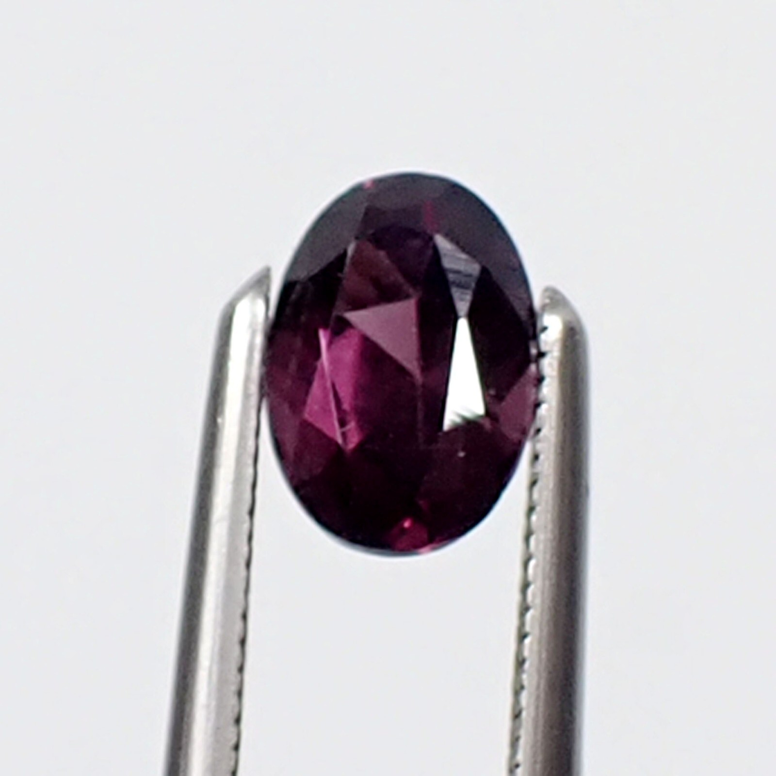 0.68 carat Oval 6x4mm Deep Purple Colour Untreated Natural Spinel Gemstone