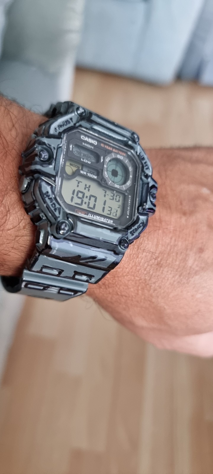 Casio WS1700H-1AV Digital Watch 100M Water Resistant Tide Graph Moon Data 10-Yea