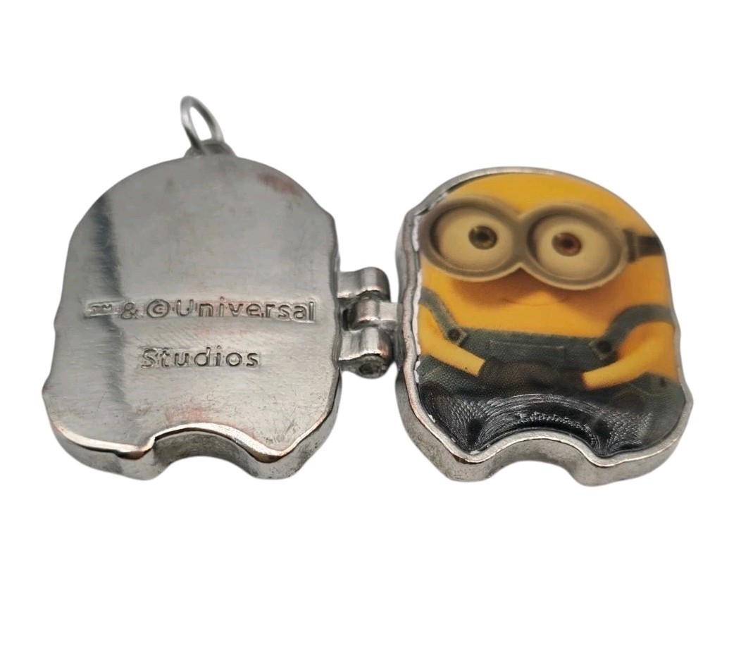 Minion Locket Use For Pendant Charm Keychain Dave Photo Holder Read SKU 3506