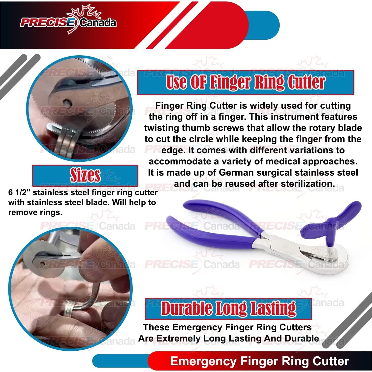 PVC Finger Ring Band Removing Emergency First Aid Tool Sawing Cutter Pliers New