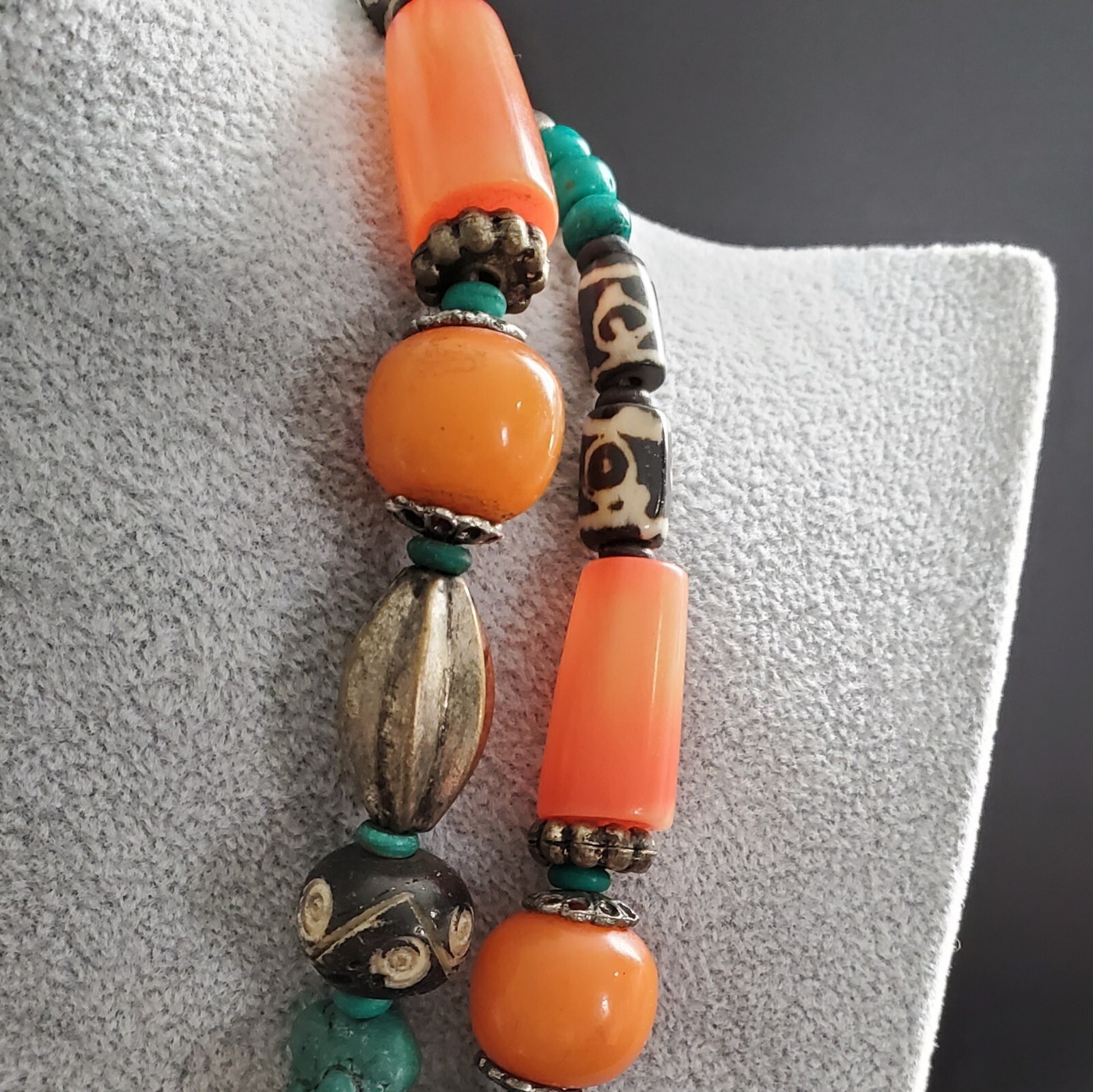 New Bohemian Boho Lot of 2 Necklaces 19 to 22 in. World Market Exclusive India