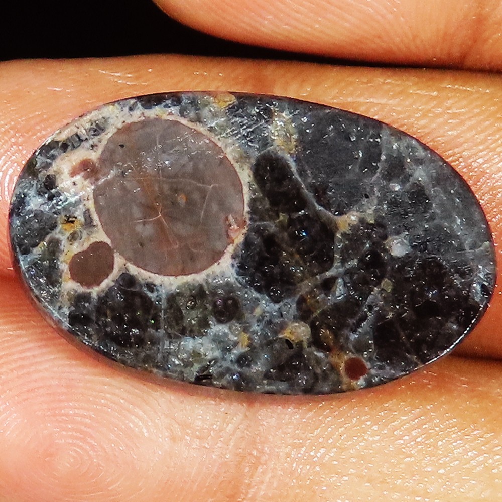 26.75 Ct Natural Mexican PEANUT OBSIDIAN Oval Cabochon Gemstone 18x30x5 mm jt321