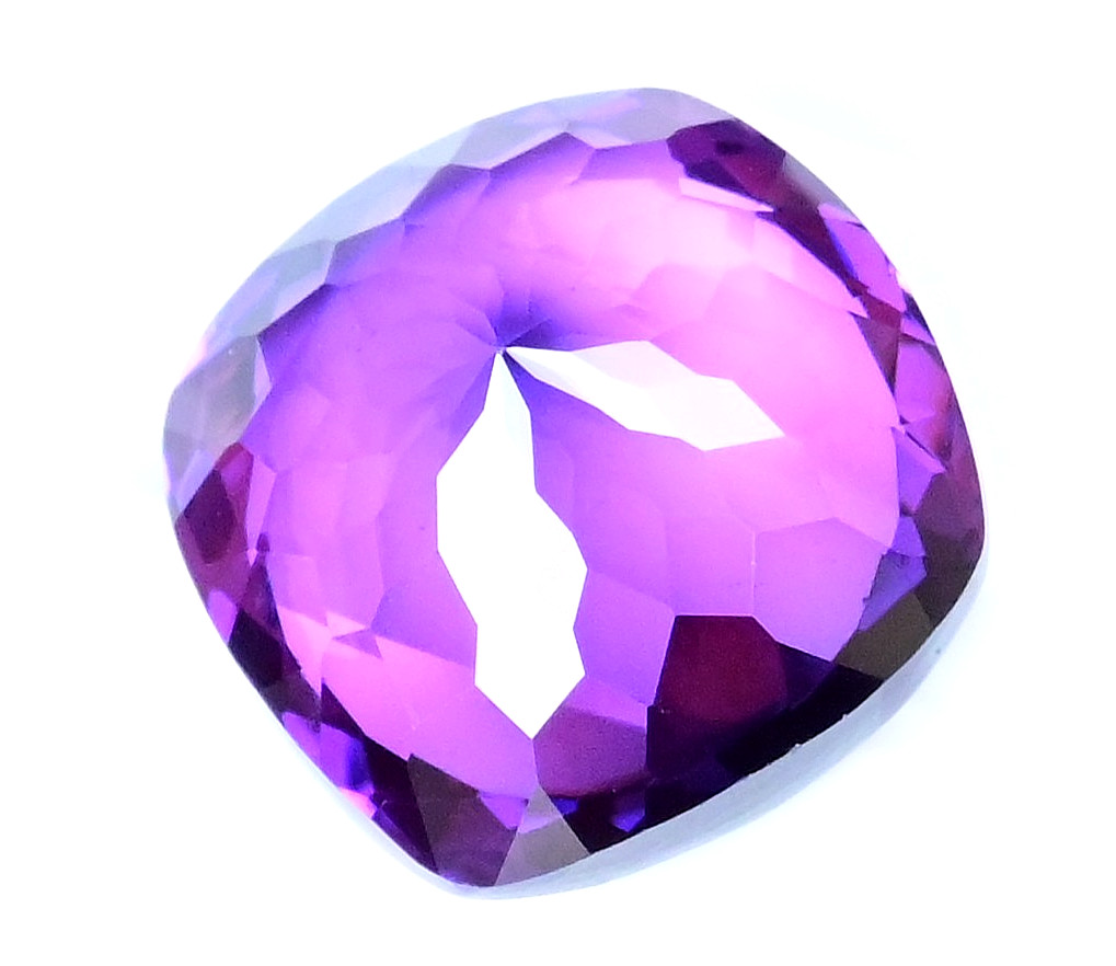 18.85 Ct Natural Boysenberry Sapphire Cushion Certified Flawless Loose Gemstone