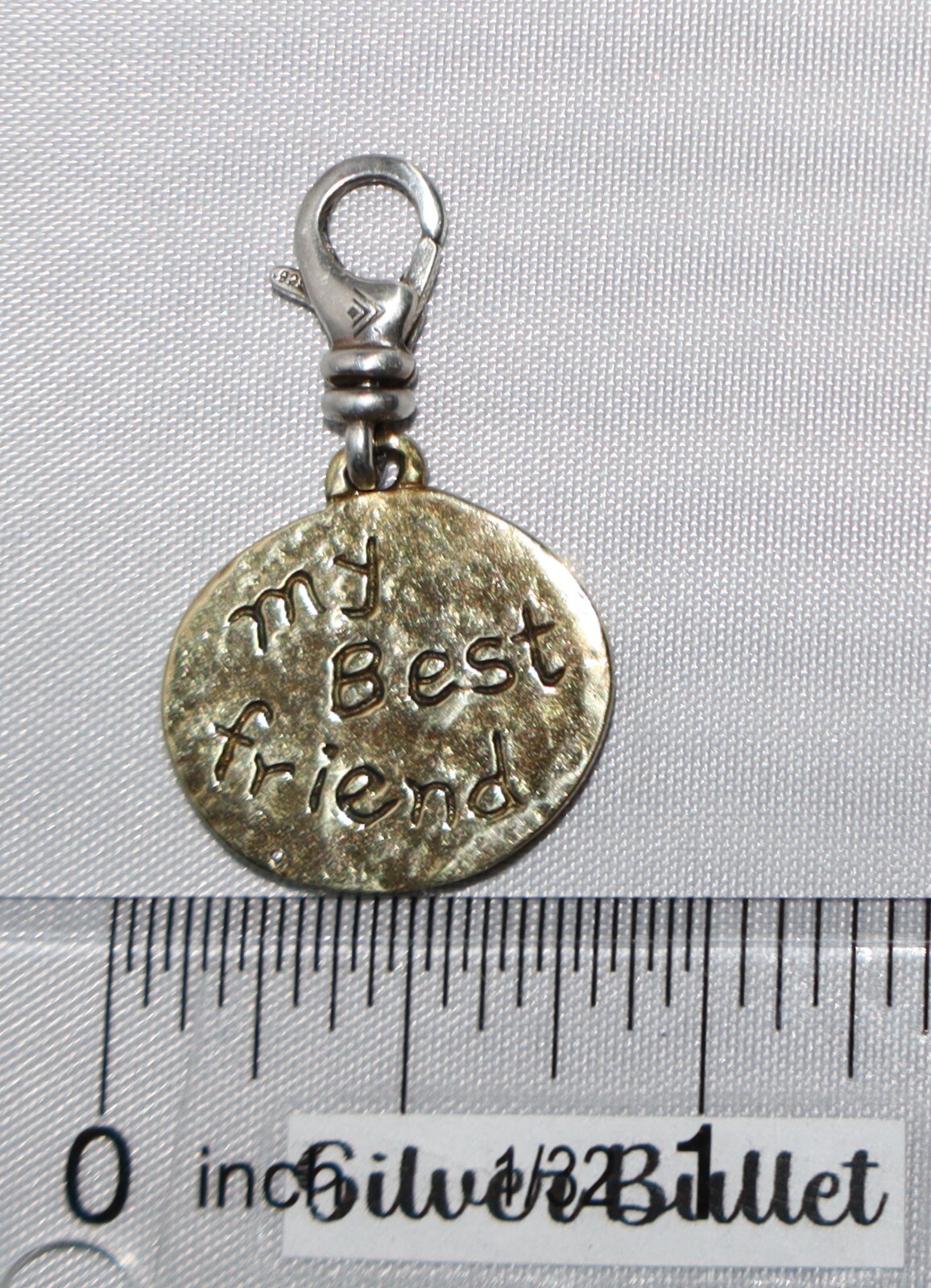 Silpada Sterling Silver & Brass “My Best Friend” Clip-On Puppy Charm C2542
