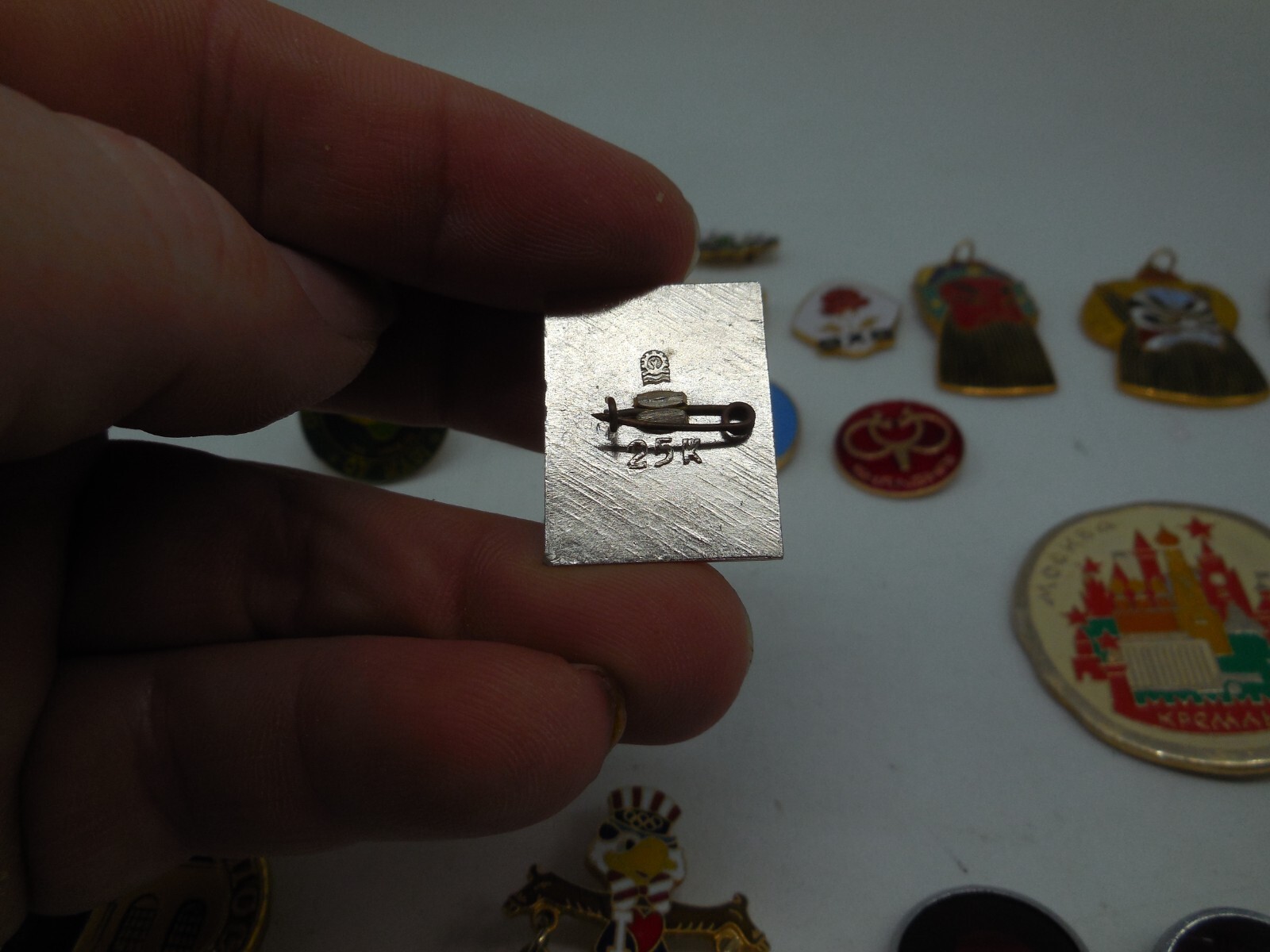 H12 Vtg Russian & Chinese Lapel Pins & Opera Mask Pendant lot Set Enamel
