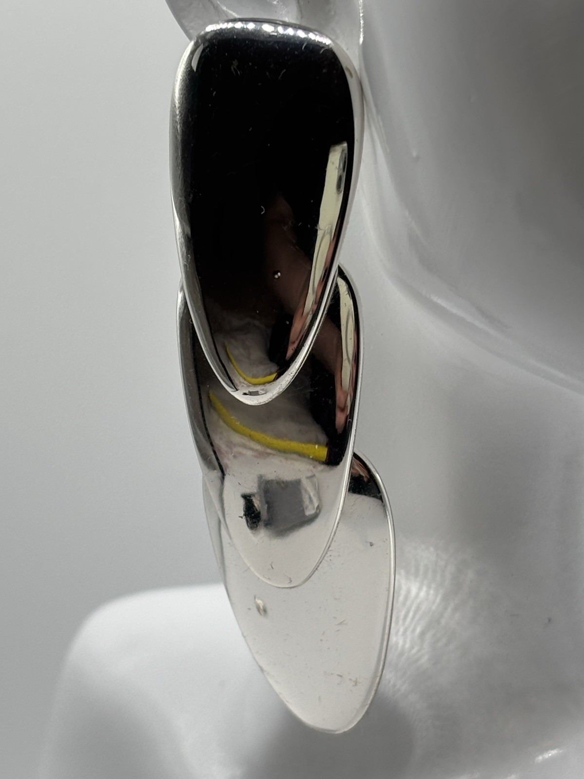 Robert Lee Morris Teardrop Dangle Earrings Signed 3 in