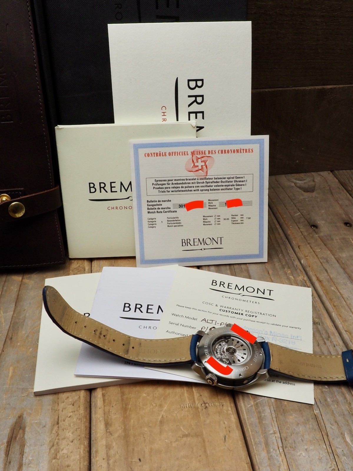 Bremont Pilot Chronograph Blue ALT1-P2 95% LNIB Best Color Dial Discontinued
