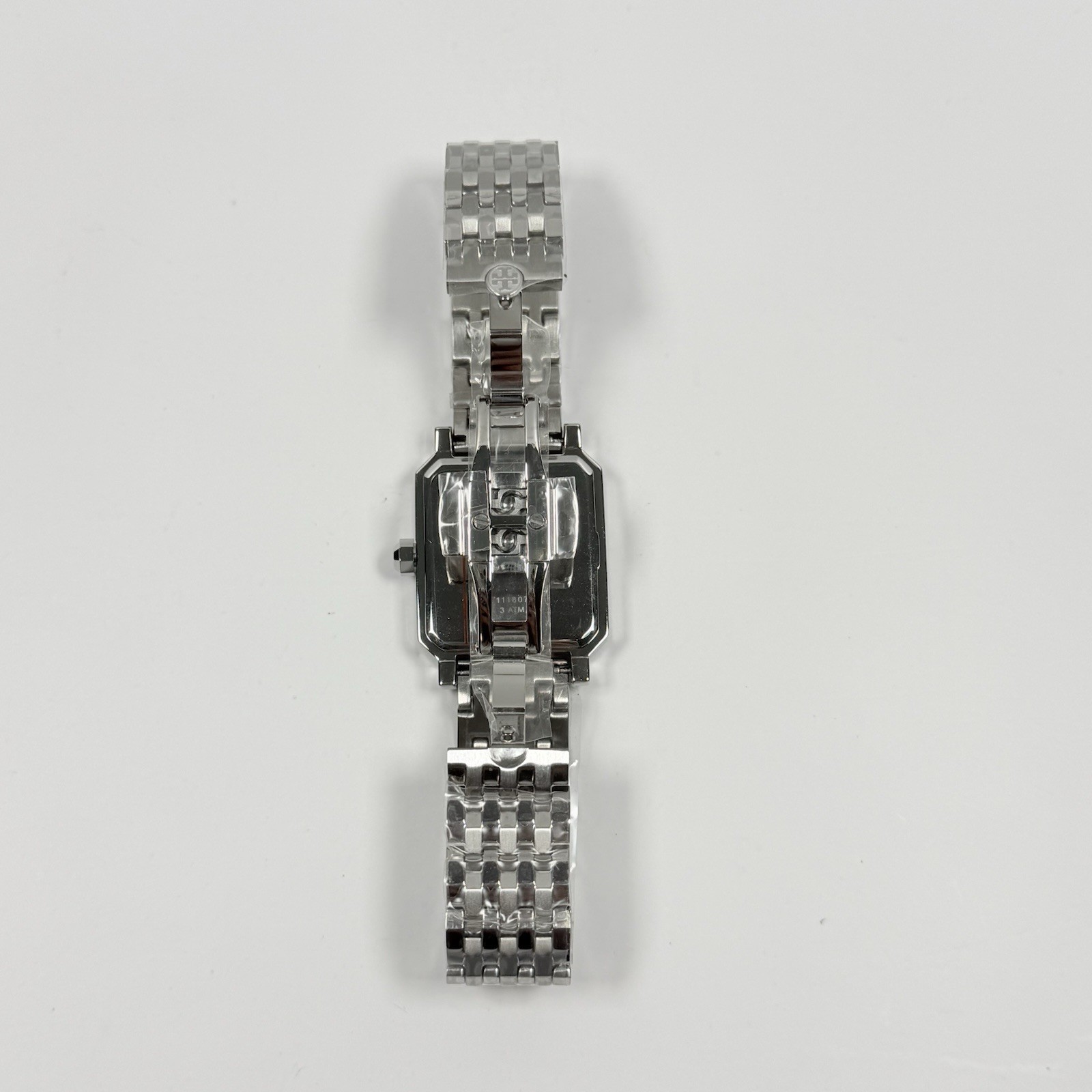Tory Burch TBW1510 White Rectangular Dial Silver Bracelet Women’s Watch