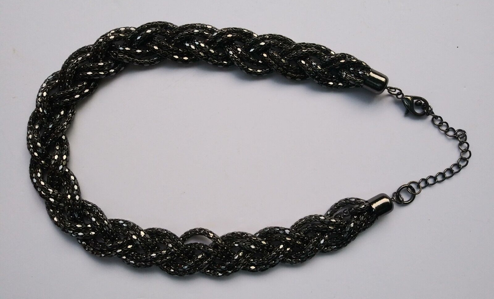 Braided Rope Design Chain Necklace Fashion Costume Jewelry