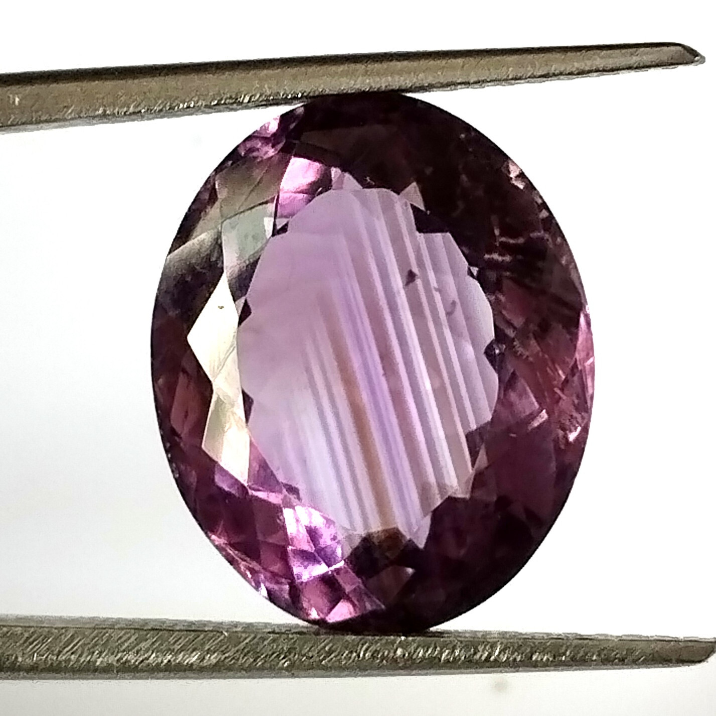 9.00 Carat Natural Brazilian Purple Amethyst Oval Faceted Gemstone 15.2X12.4 mm