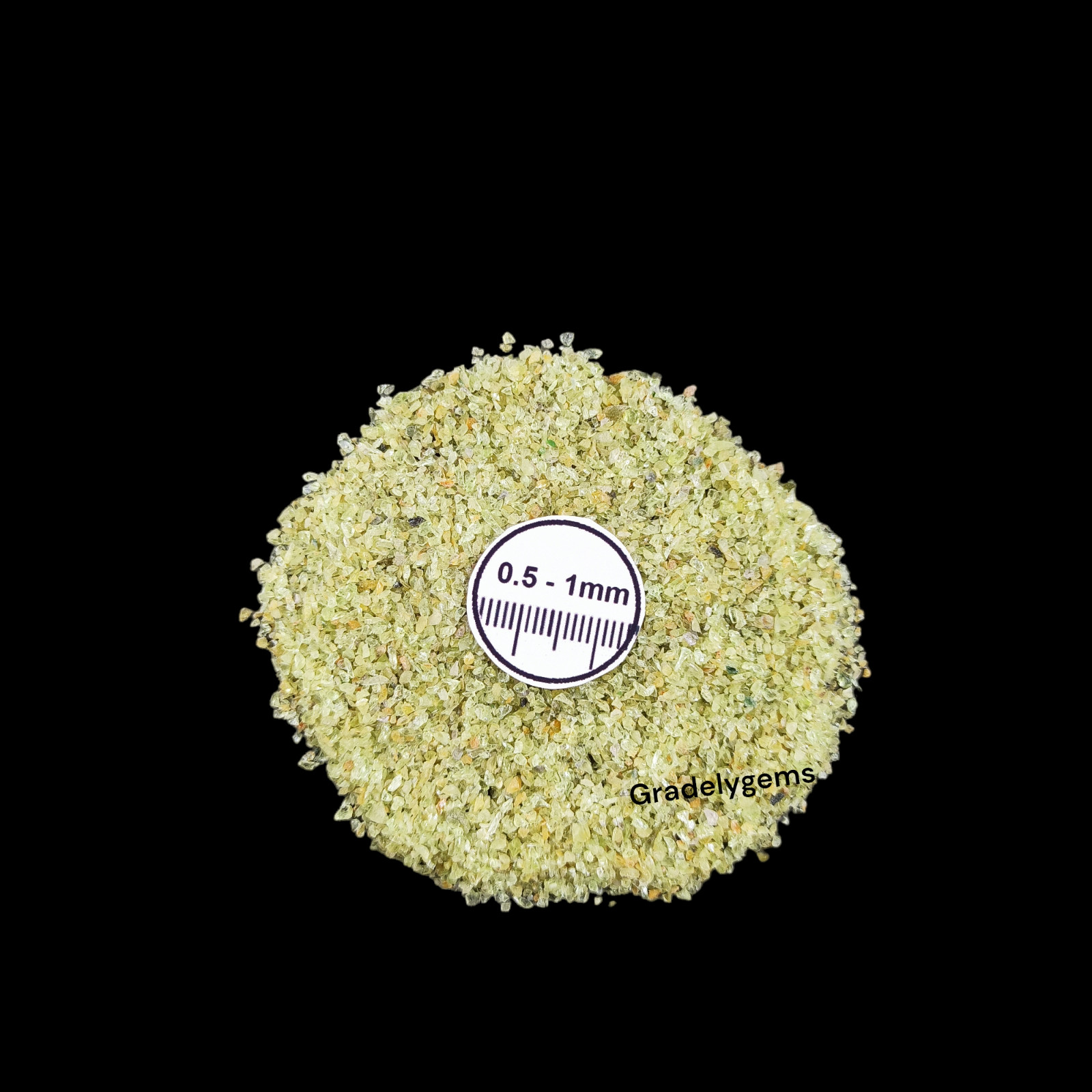 Peridot Gemstone Crushed Powder – Vibrant Green for Resin Art, DIY Crafts, Jewel