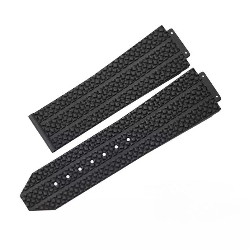 25mm Replacement FKM Rubber Strap Watch Band Fits HB Big Bang Series 311 304 301