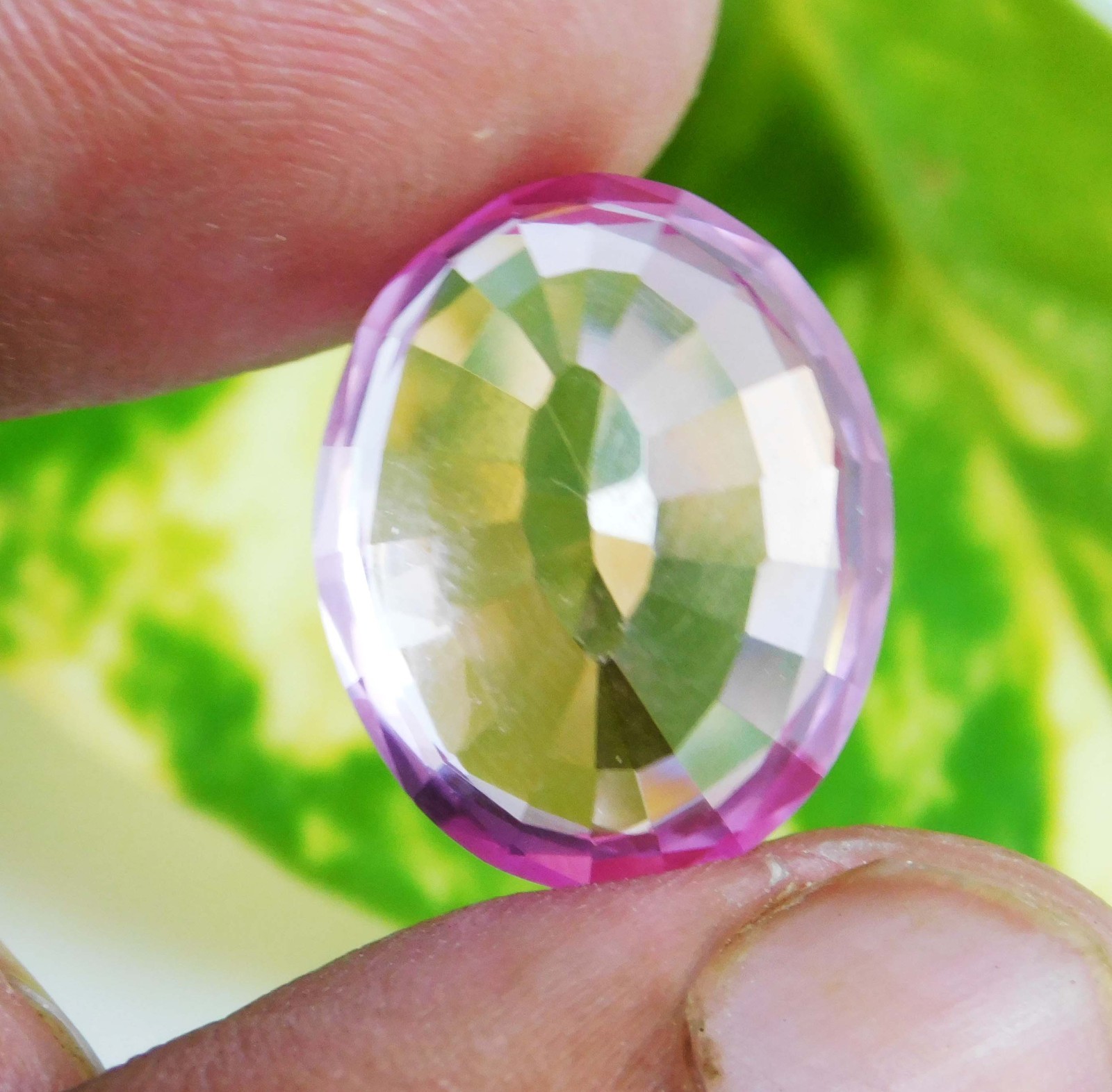 14.85Ct. Natural Translucent Afghani Oval Cut Pink Kunzite Loose Gemstone