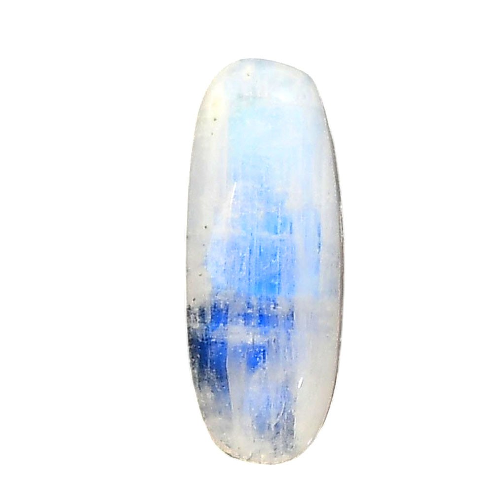 Natural Rainbow Moonstone 10×25.5×6.5 mm Oval Shape Polished Gemstone LS88-05422