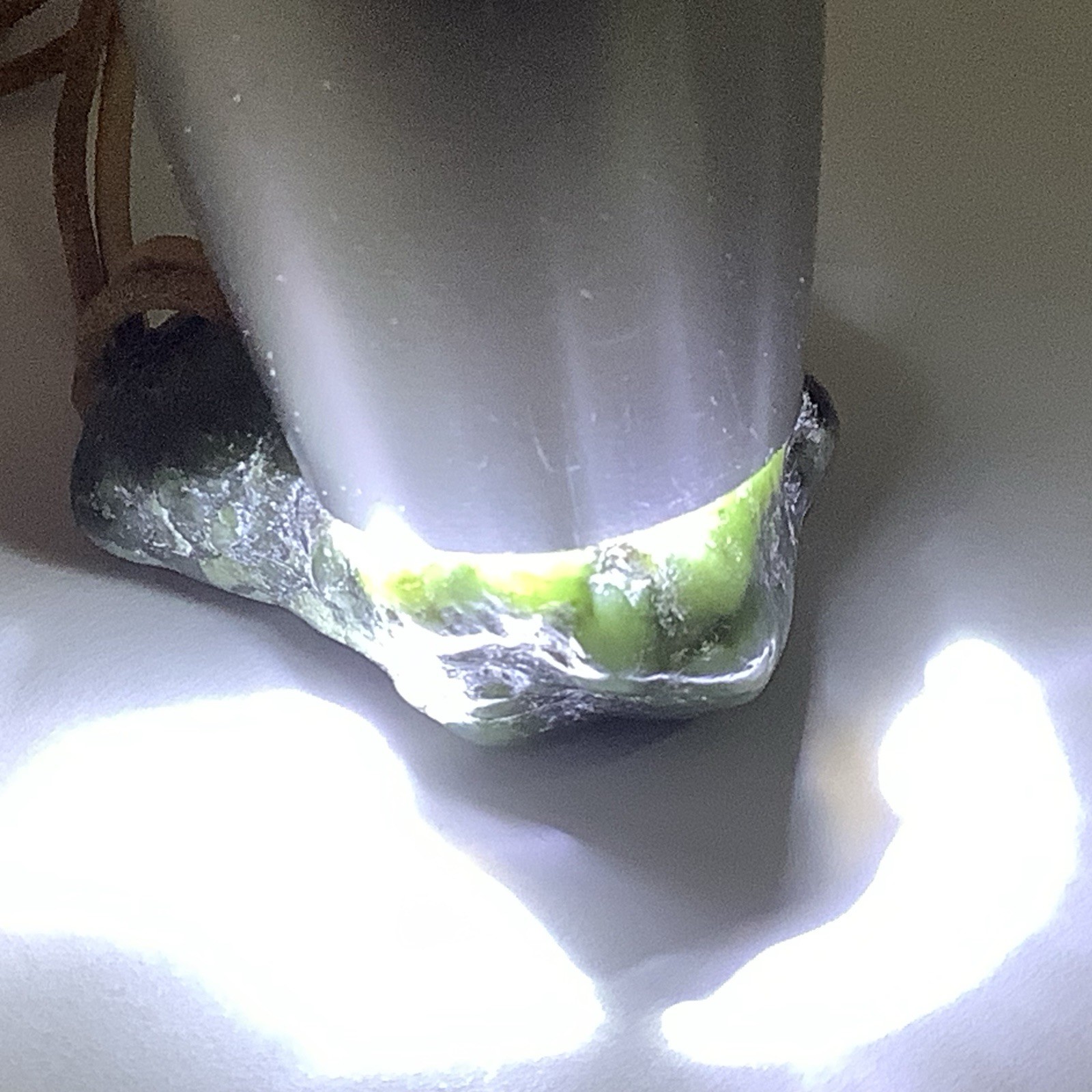 Big Sur Jade Botryoidal Pebble Pendant Green Ocean Nephrite Jade Necklace #291