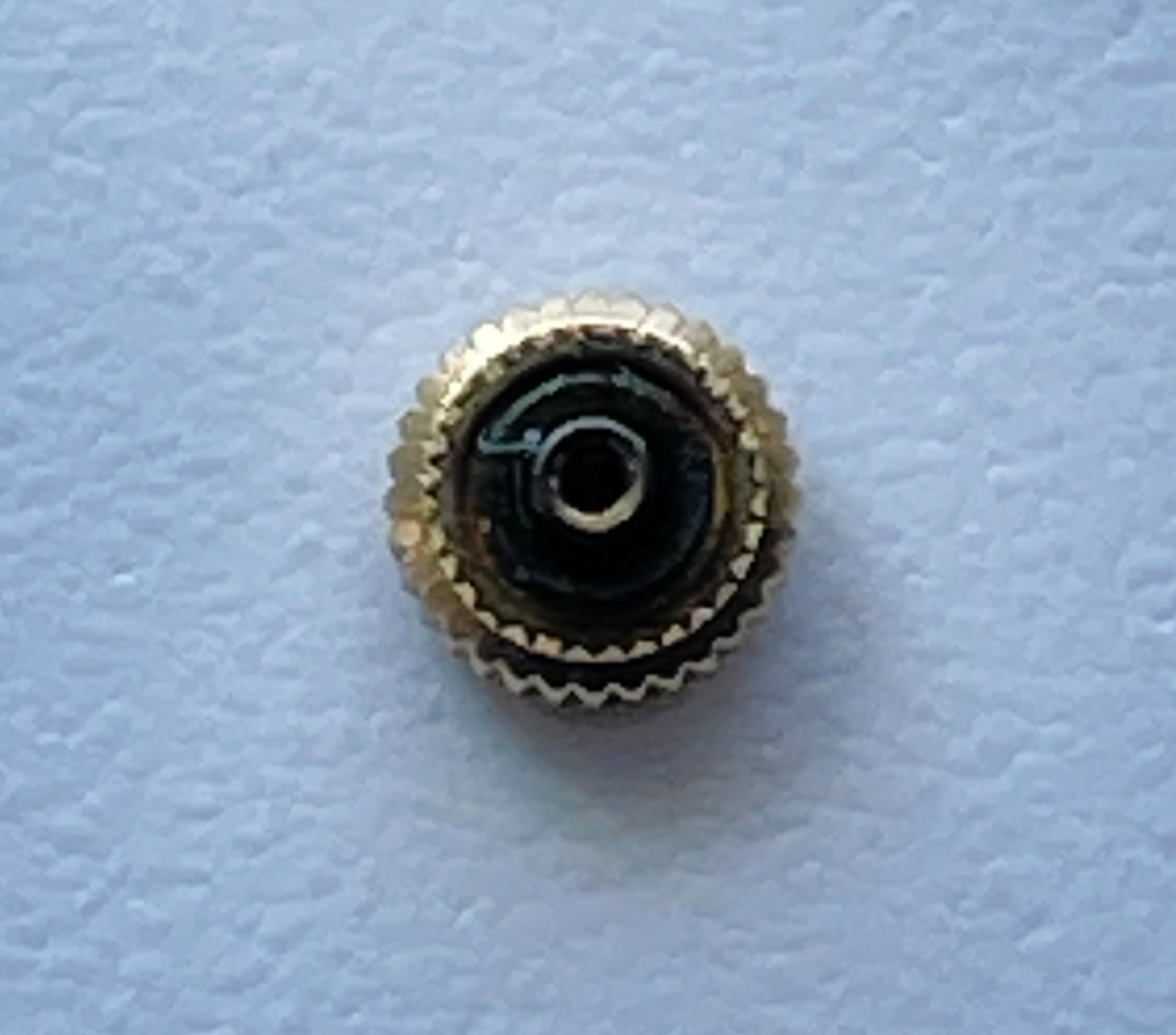 NOS Vintage Bulova Watch Crown Gold Tone 4.3mm Replacement Repair Parts