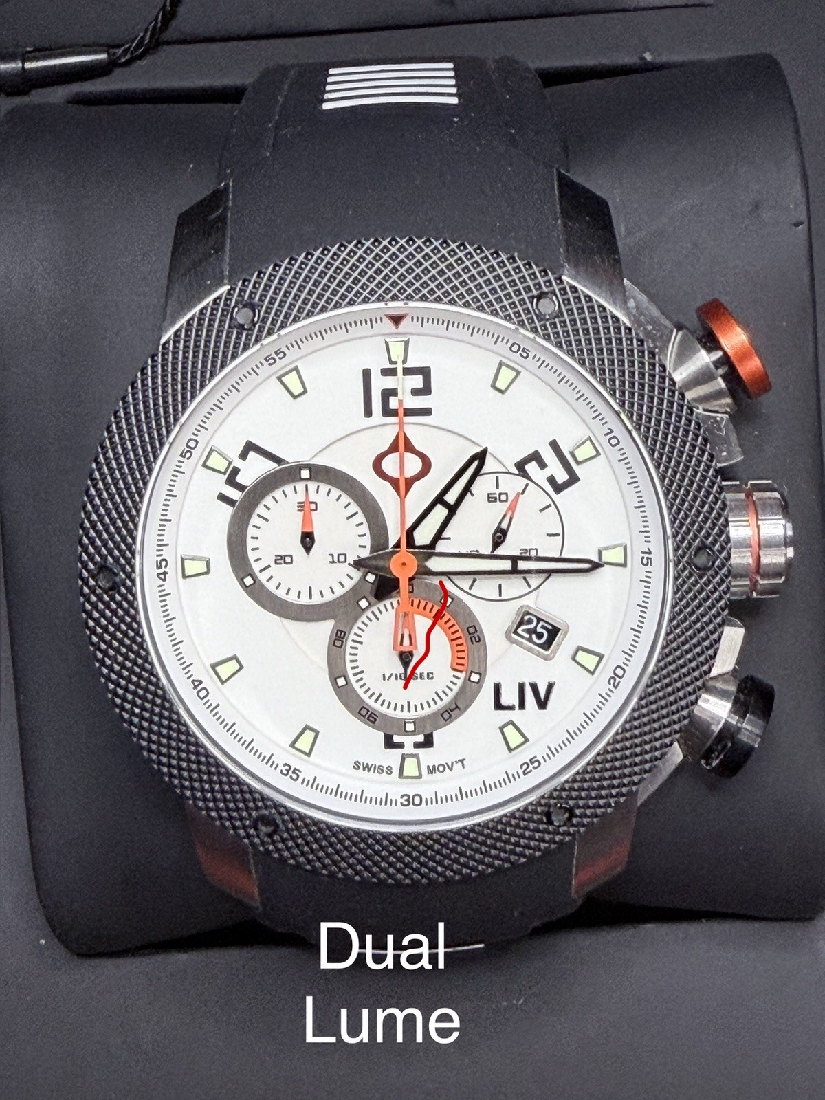 Liv GX1 Genesis GX-1 First Production Dual Lume Chronograph