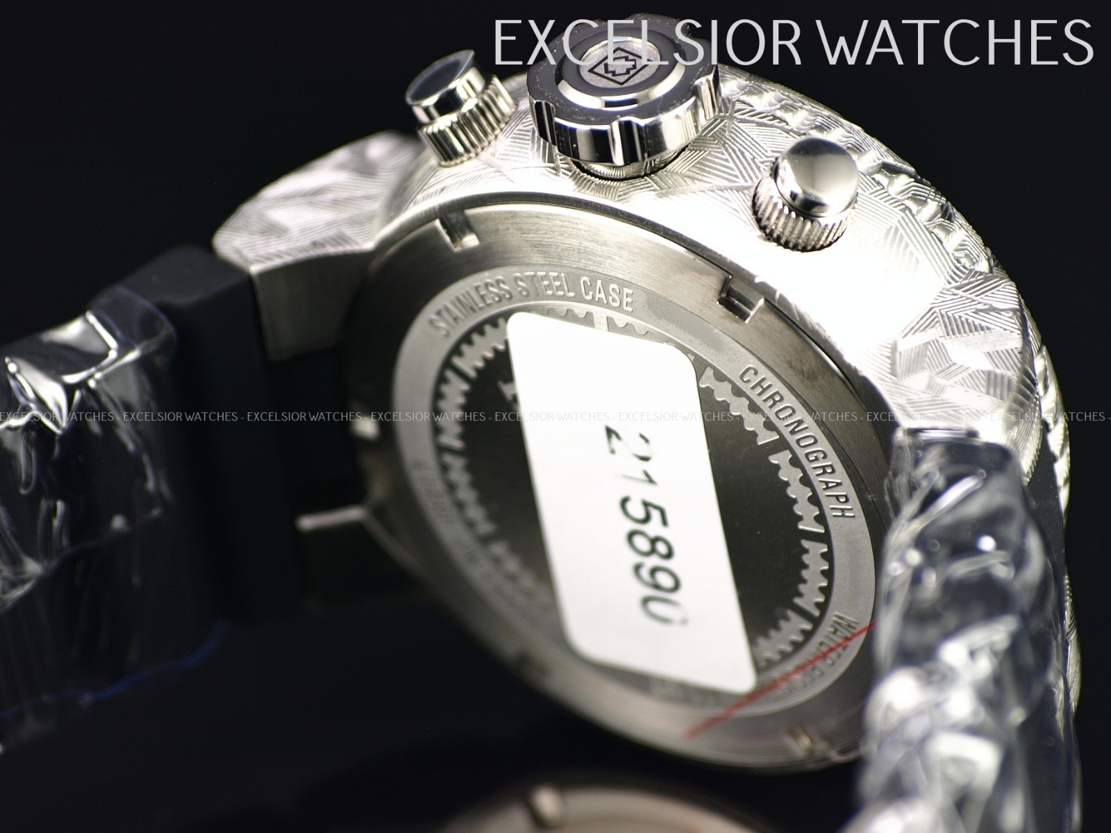New Invicta Men’s 52mm Pro Diver Laser Acid Etched Quartz Chronograph SS Watch