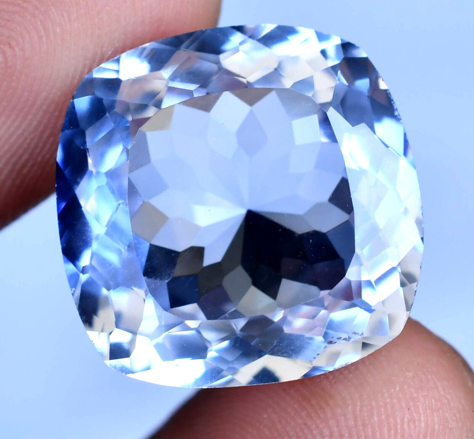 Natural Blue Sapphire 36.25 Ct FLAWLESS Certified Montana Treated Loose Gemstone