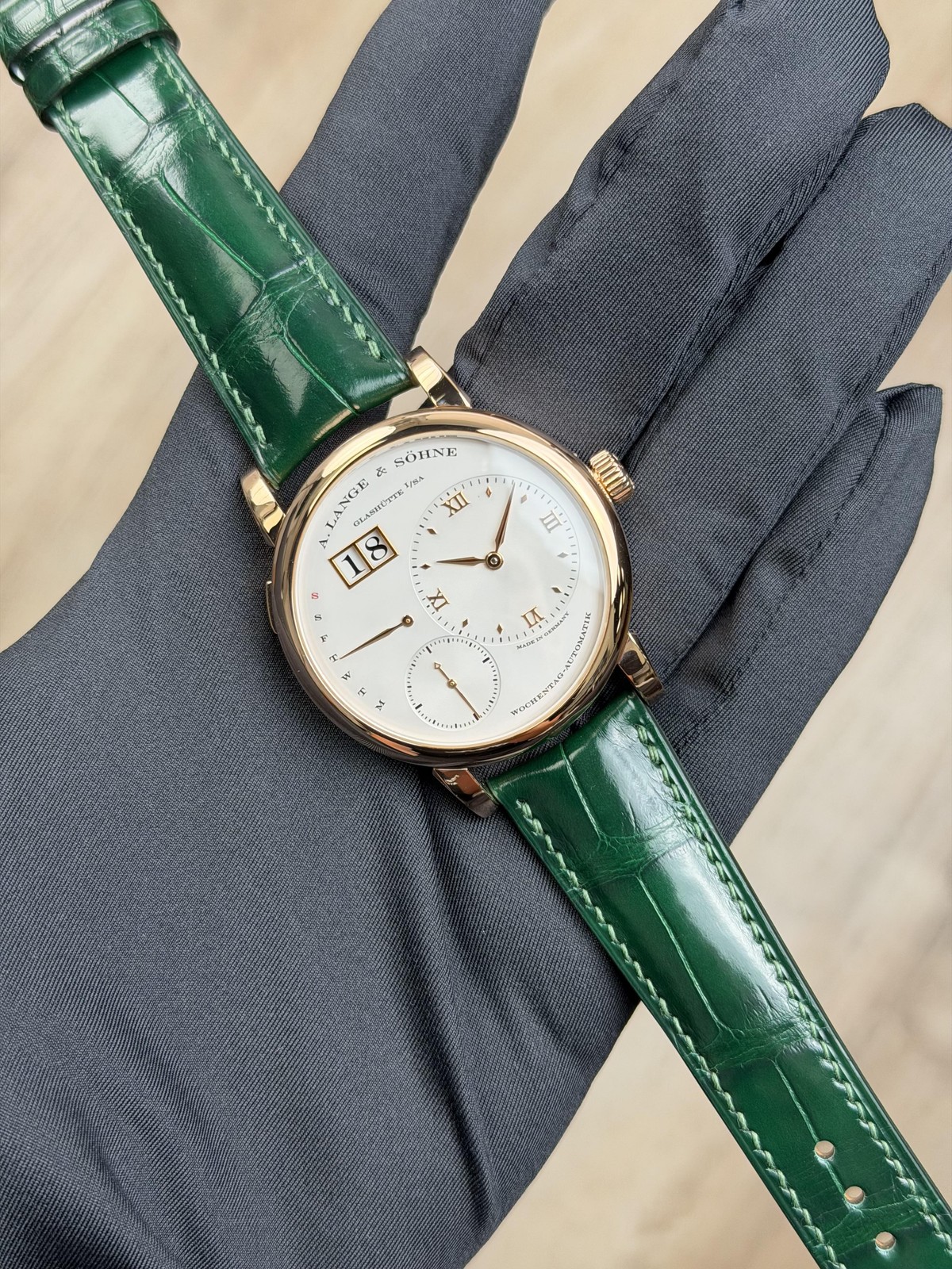 A. Lange & Sohne Lange 1 Daymatic 39.5 Argente Roman Preowned 2013 320.032