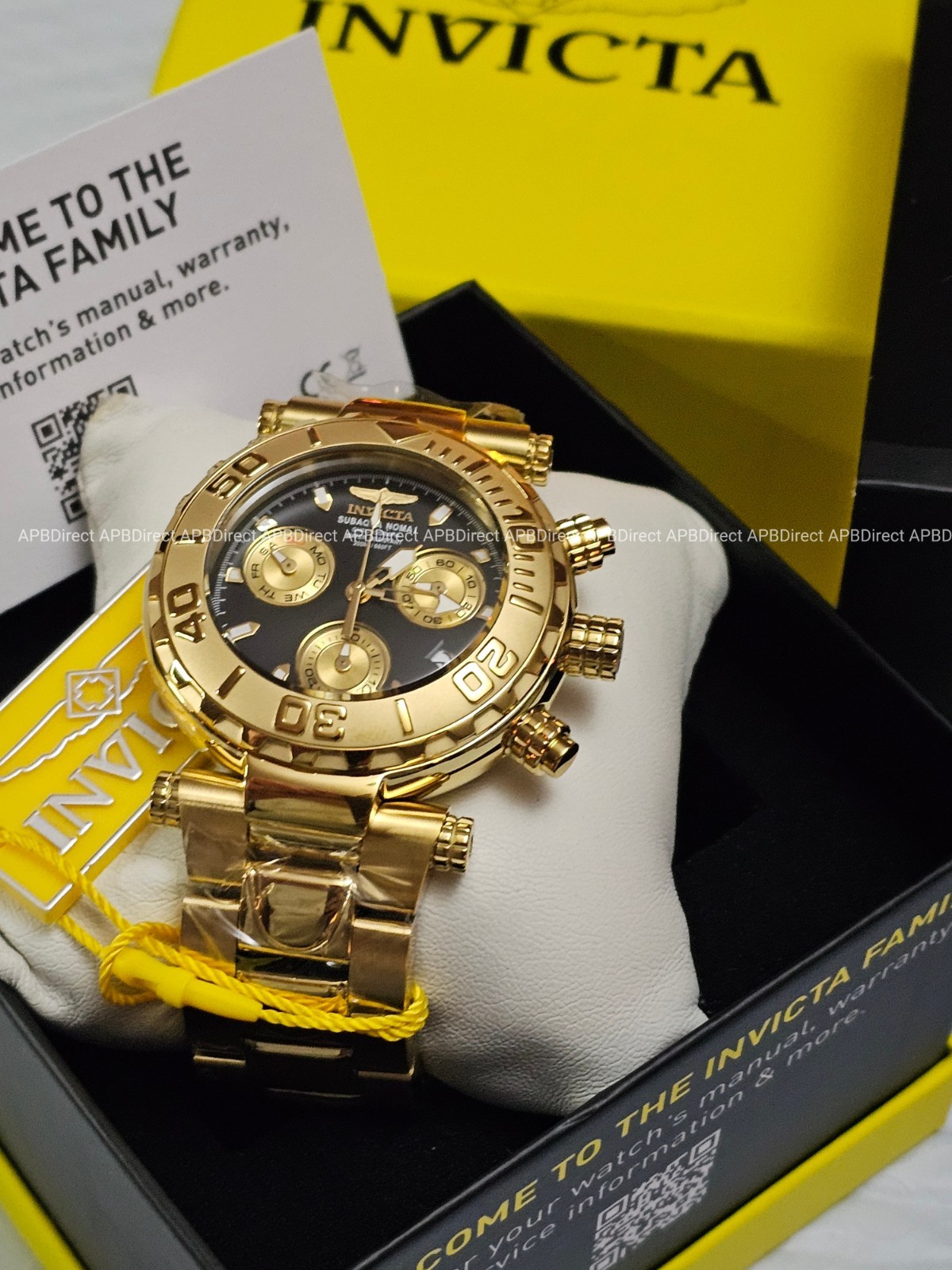 Invicta Subaqua Noma I – Swiss Z60 Limited Edition #670 Gold Plated mens watch