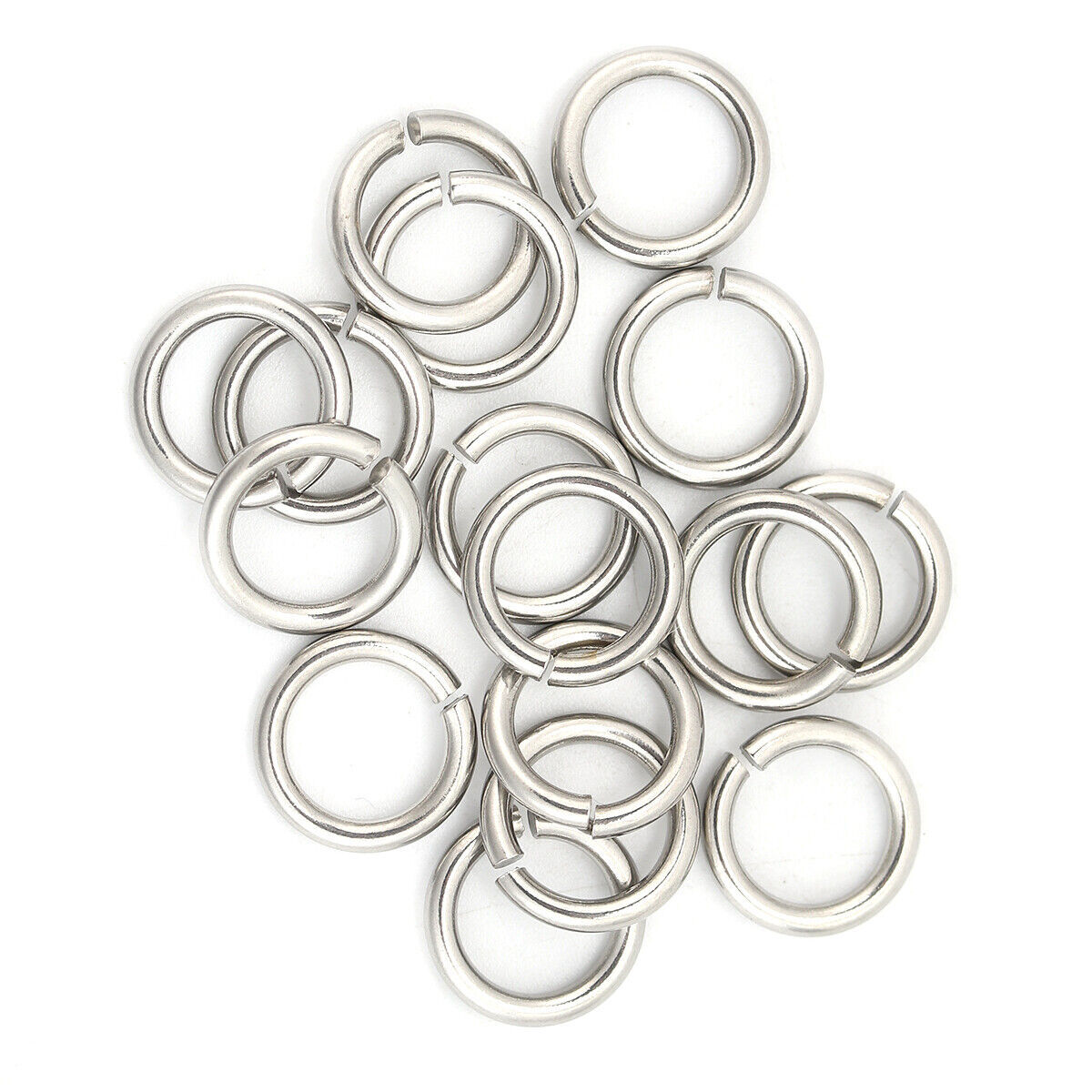 Stainless Steel Silver Open Jump Rings Connectors 20pieces 5mm USA Seller TH3