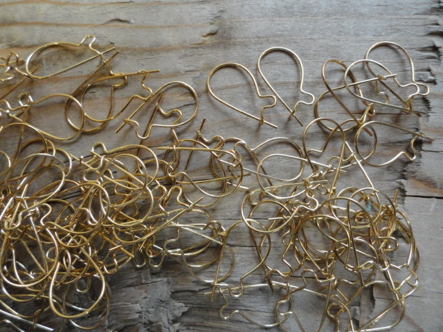 Ear Wires SURGICAL STEEL GOLD PLATED (pkg 144 pr)