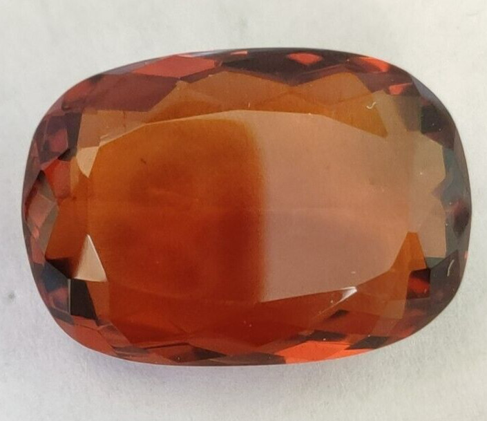 28.00 Ct. Hessonite (Garnet) Cushion Cut Faceted Loose Gemstone 4 Ring & Pendant