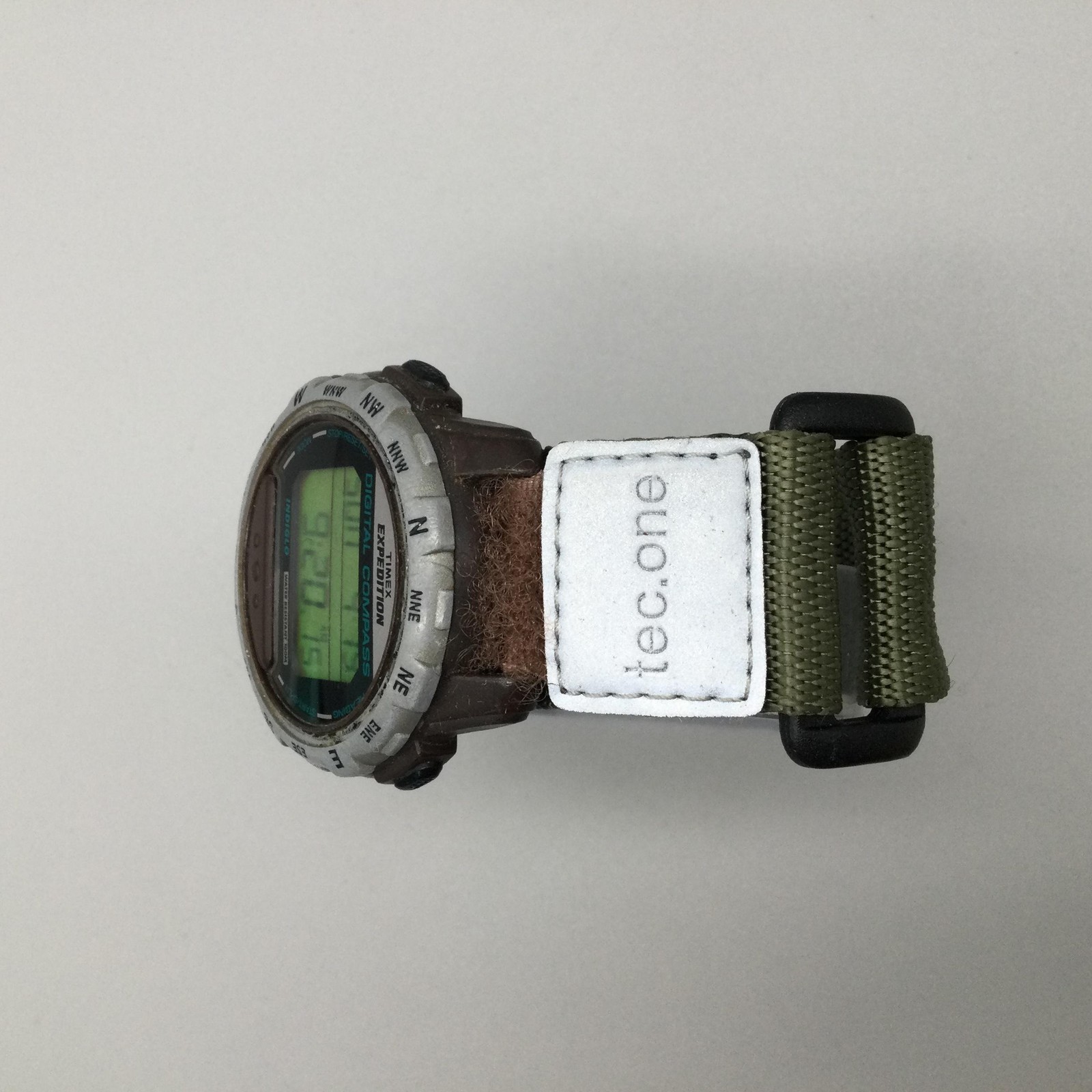 Vintage Timex Expedition Men Watch 42mm Digital Compass Indiglo WR 100M