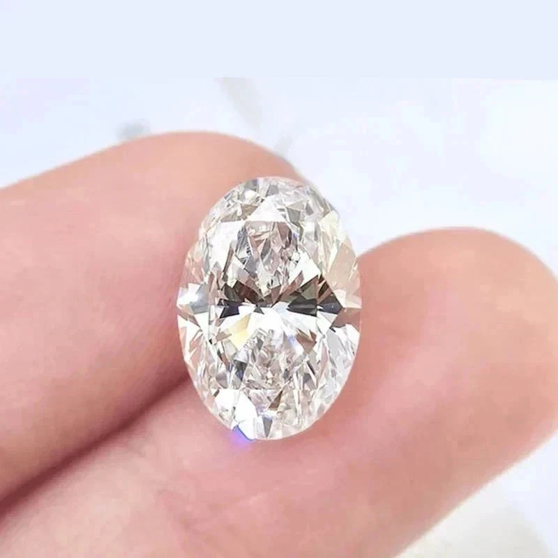 3.70 CT Natural White Diamond 8×12 mm 1 Pcs Oval Cut VVS1 D Grade Certified.