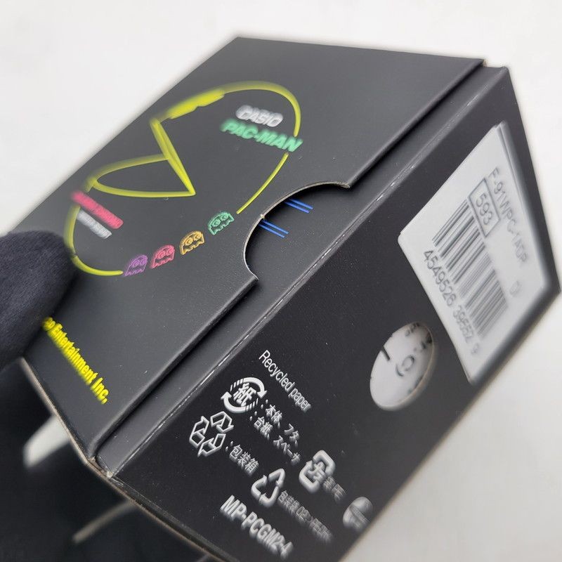 Used excellent condition CASIO PAC MAN DIGITAL QUARTZ F 91WPC 1ADR digital quart