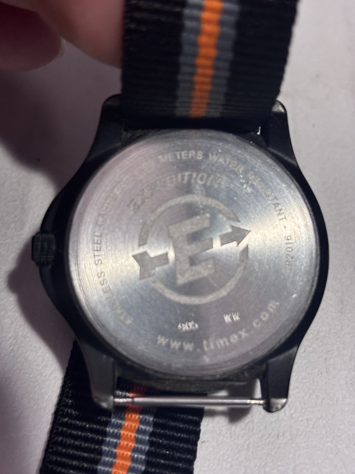 Timex Expedition Analog Quartz 50m Indiglo Date 40mm Black Nylon Strap