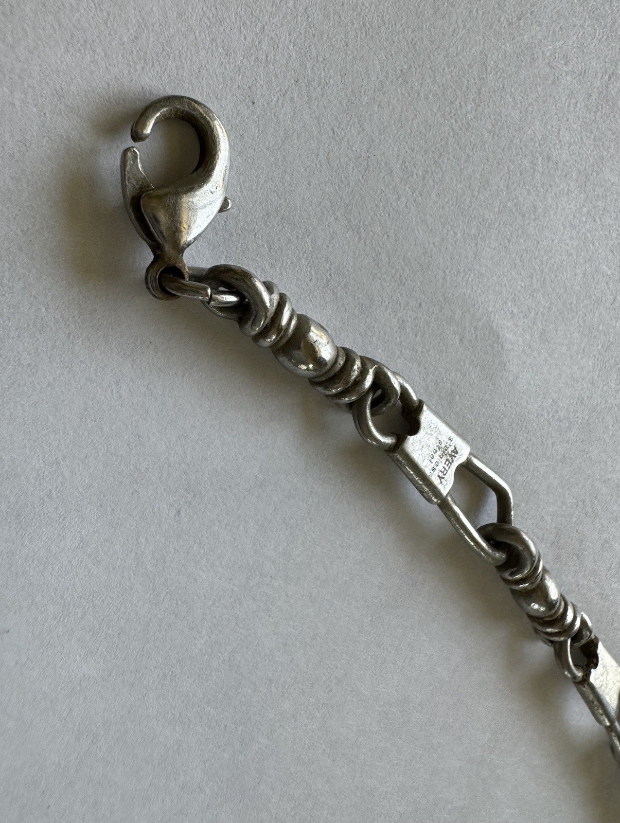 🟢 James Avery STAINLESS STEEL ~ FISHERS OF MEN ~ LINK BRACELET 8″ VINTAGE