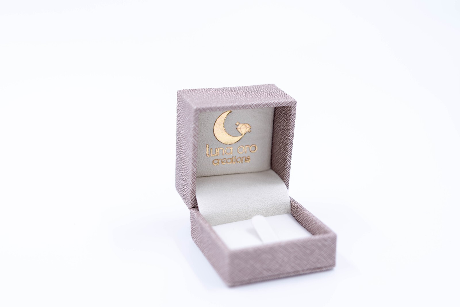 9k Solid Gold Starburst Signet Ring: Cubic Zirconia Polaris Ring