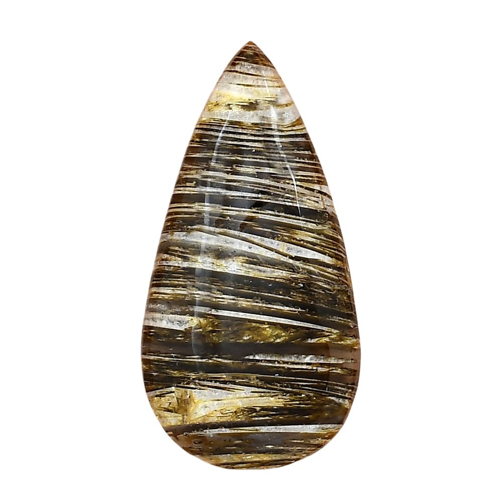 Natural Stick Agate 38.57×19.7×5.8 mm Pear Shape Polished Gemstone LS01204-16
