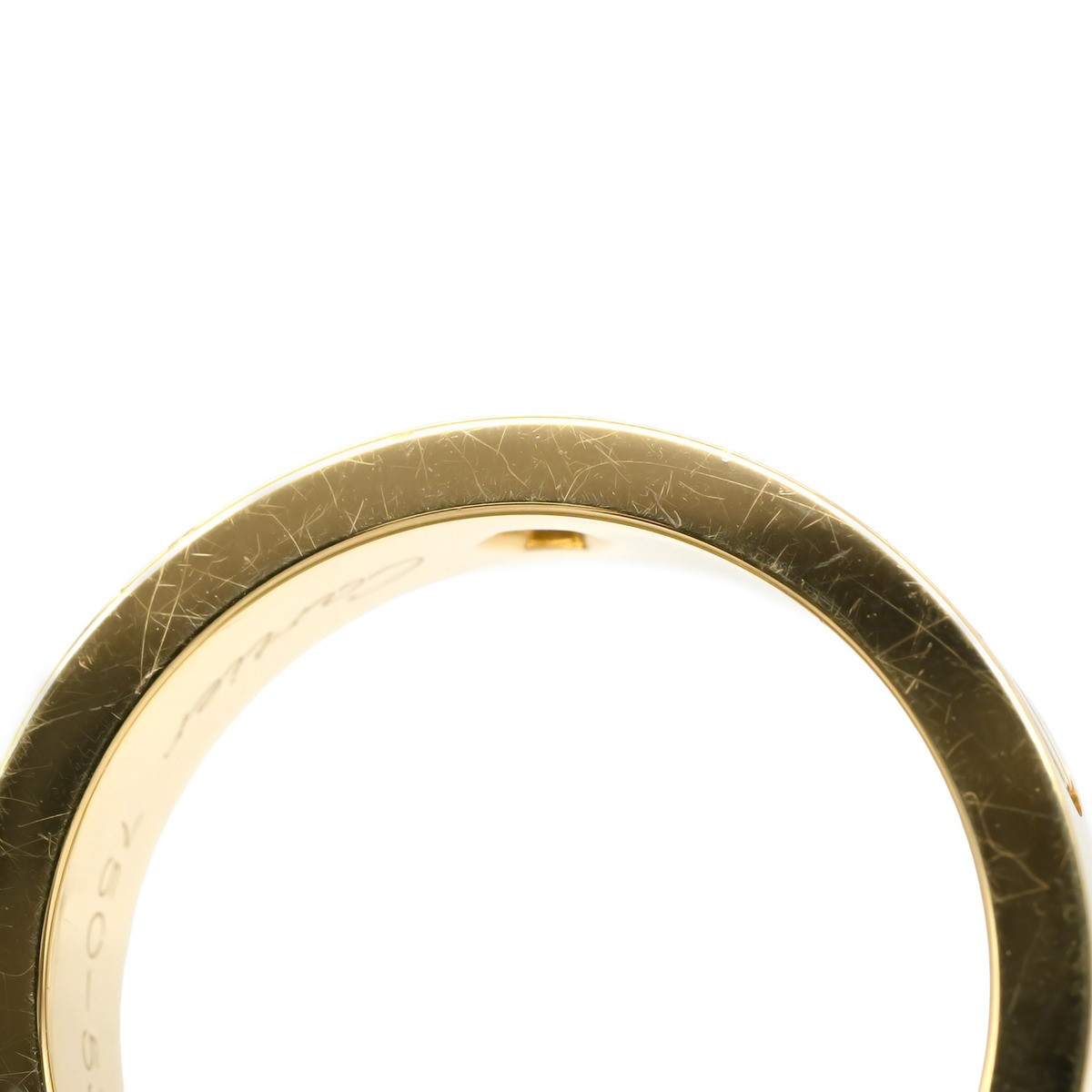 Cartier Ring Love Half YG #53 750 18K Gold 3P Diamond US6-6.25 B4032400 736795