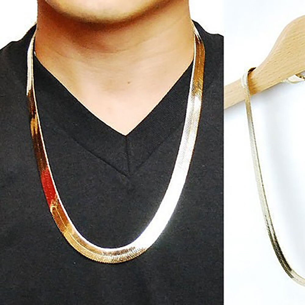 18K Gold Filled Tarnish-Free Flat Snake Chain Necklace CHOOSE LENGTH/Width Z764