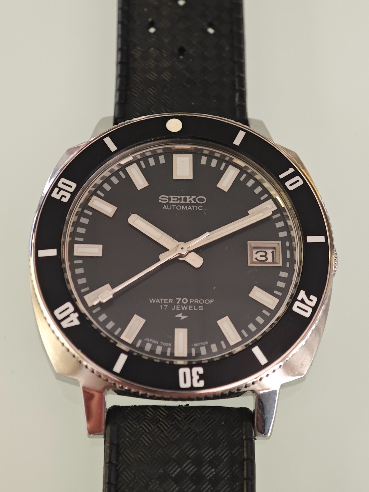 SEIKO 7005-8052 Poor Man 62MAS Diver Automatic Vintage 1970s