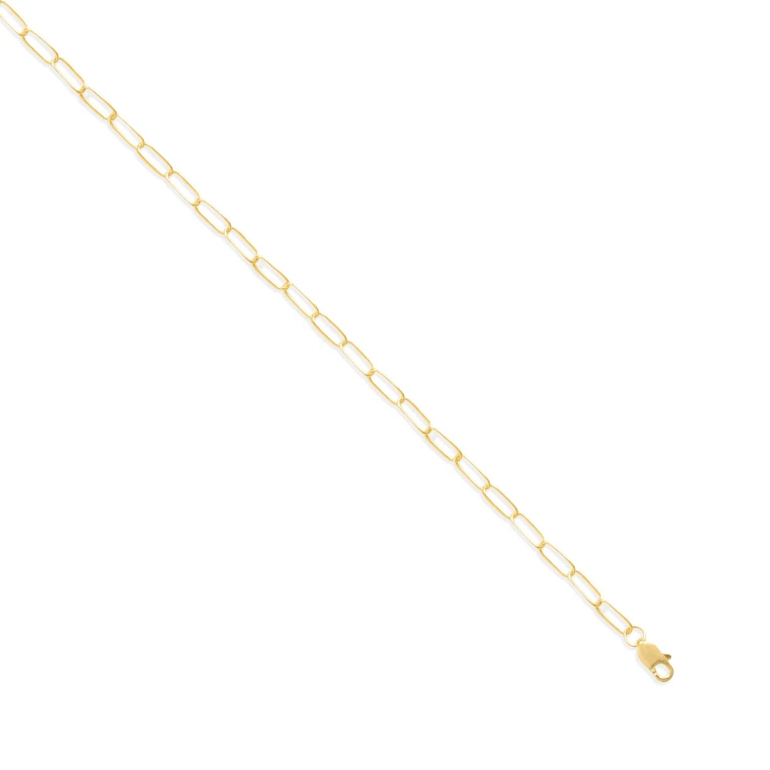 Paperclip Cable Chain Necklace 14/20 Gold Filled Lobster Clasp 2.8mm