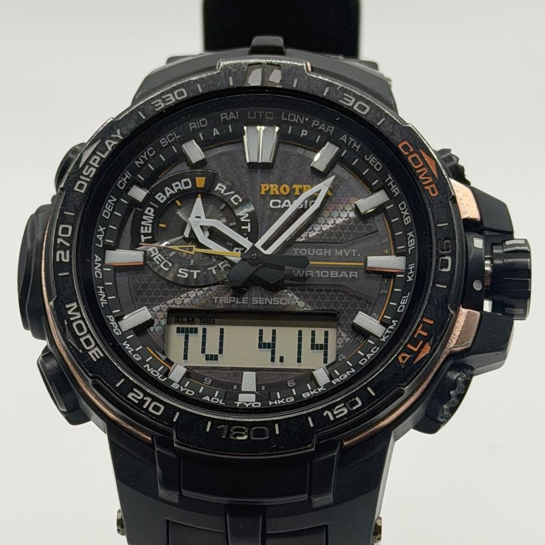 Operational CASIO Pro Trek PRW 6000Y Triple Sensor Solar
