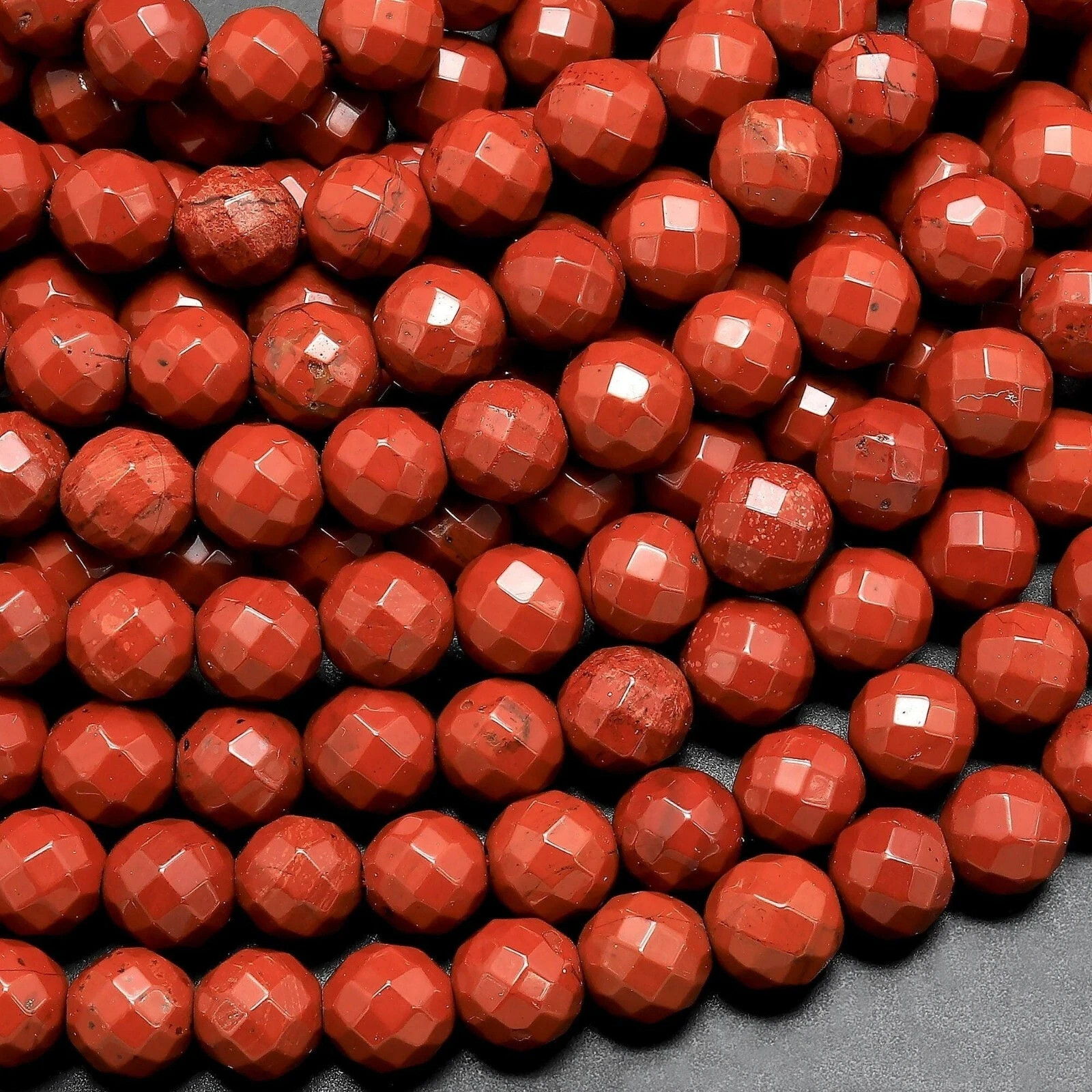 Natural Red Jasper Stone Bracelet 3mm Beaded Crystal Gemstone Unisex Bracelet