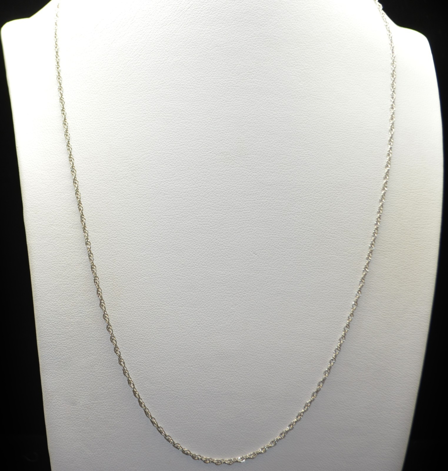 Sterling Silver Rope Chain Necklace 25.0″ #FMG648