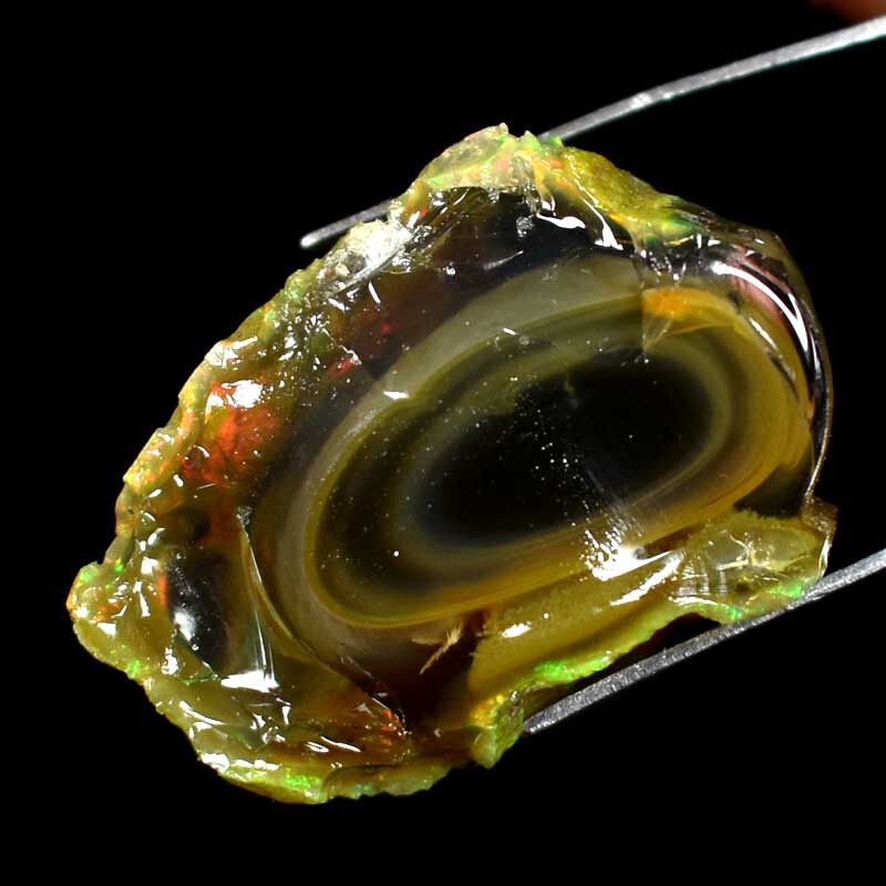 Ethiopian Fire Opal Rough 100% Natural Play Of Color Loose Gemstones 70.10Cts.
