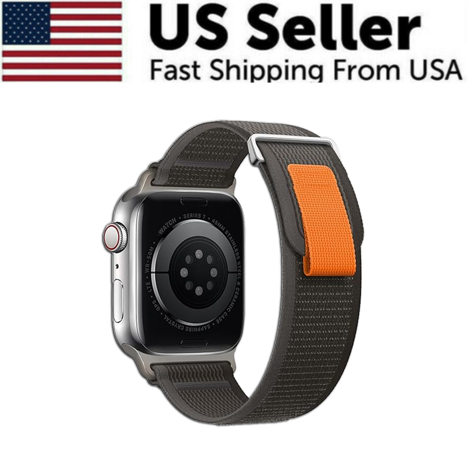 Nylon Trail Loop Watch Band Strap For Apple Watch Ultra 2 9/8/7/6/SE 44/45/49mm