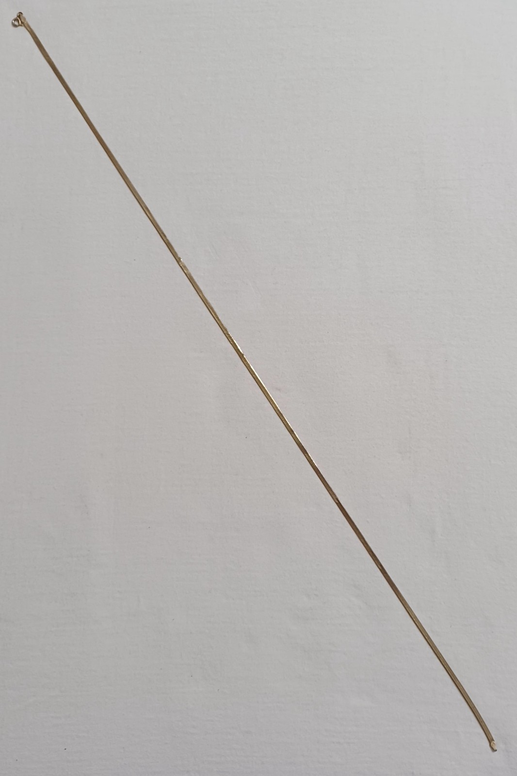 Vintage DANECRAFT Sterling Silver Necklace, Herringbone Gold Vermeil 24″ L👀K