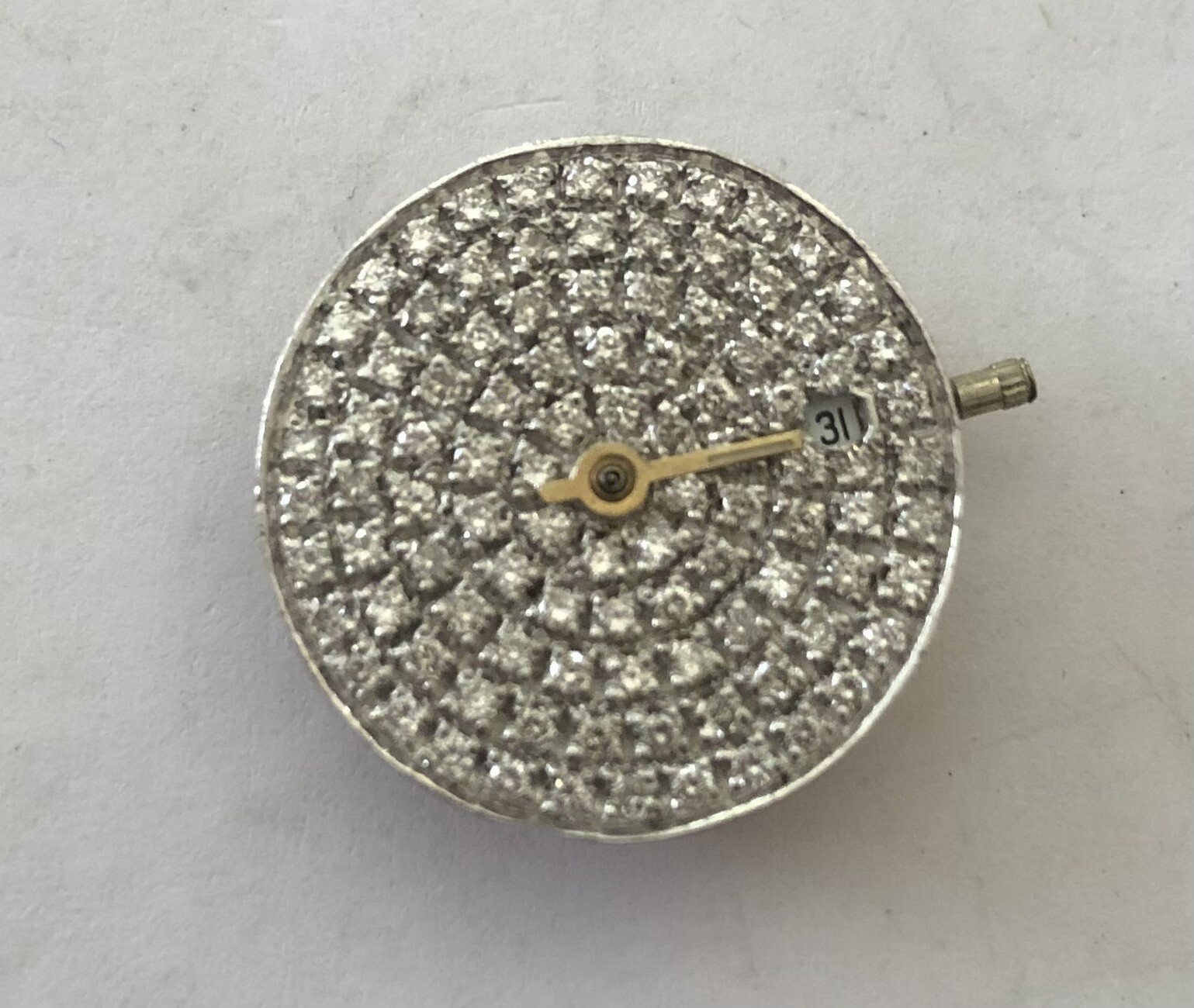 25 Jewel ETA 2671 Diamond Watch Movement Running