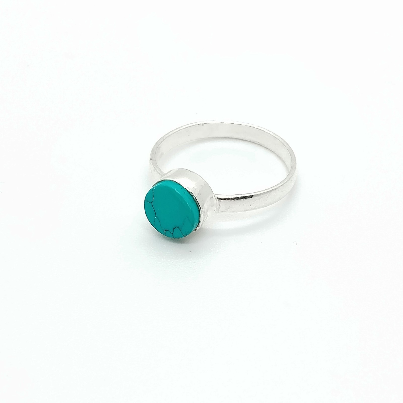 Turquoise Gemstone 925 Sterling Silver Ring Handmade Jewelry Gift For Her