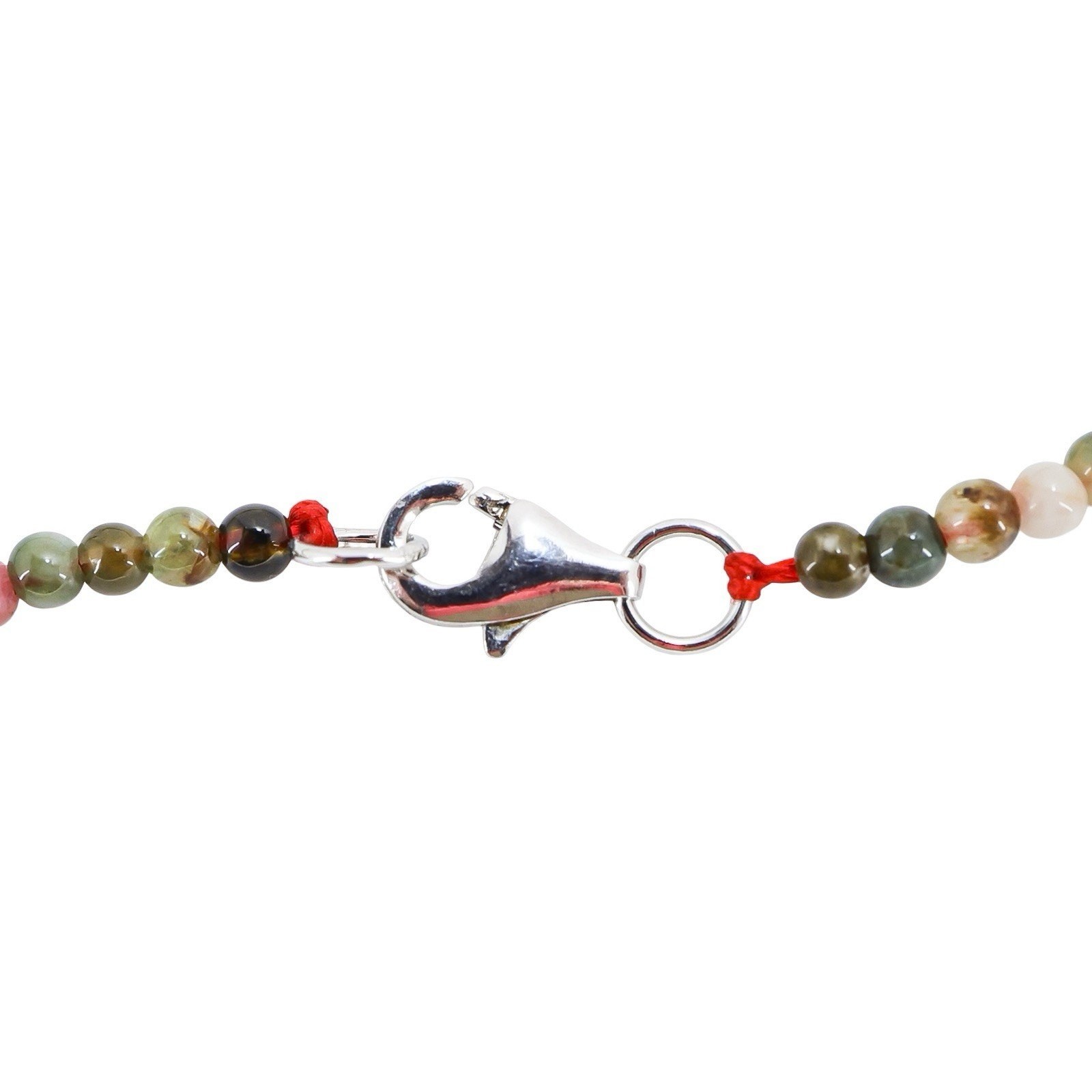 D’Joy Tourmaline Beaded Necklace Multi Color Graduated Gemstone 10.9mm 18”