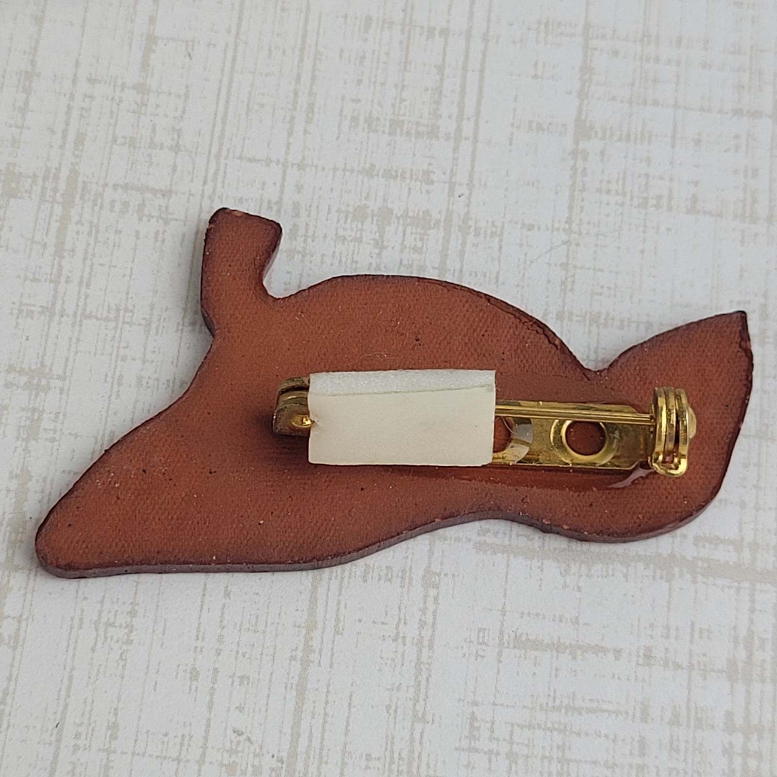 Puffin Bird Brooch Ceramic Enamel