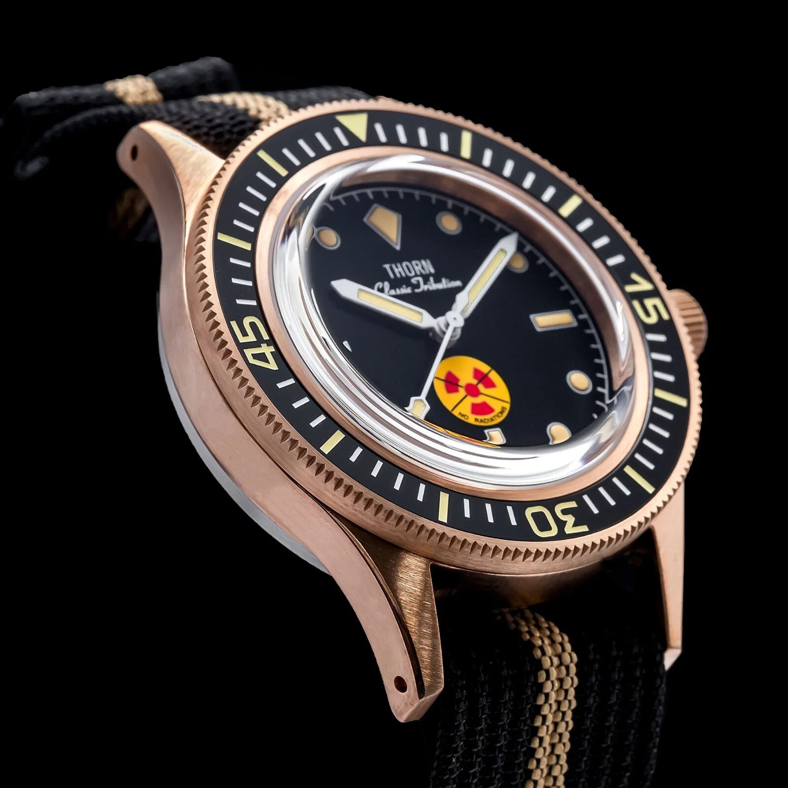 THORN Fathoms Fifty CUSN8 Bronze NH35 Diver 200M Automatic Watch No Radiations